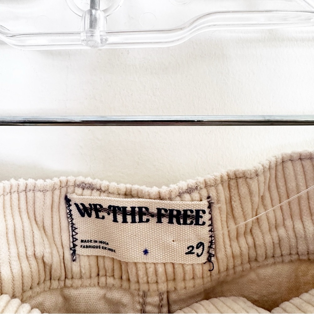 Free People We The Free Good Luck Mid-Rise Cord Barrel Jeans - Picture 5 of 6